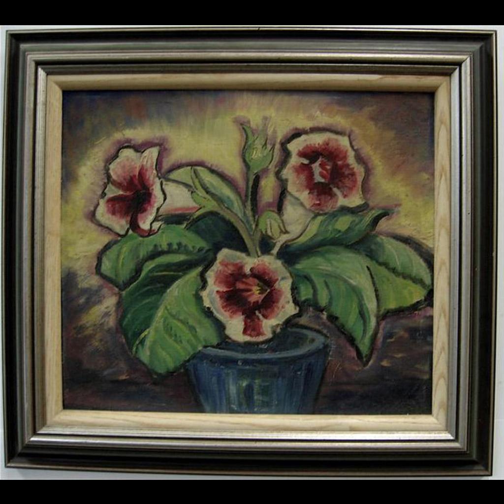Gordon Edward Pfeiffer (1899-1983) - Gloxinia In A Blue Bowl