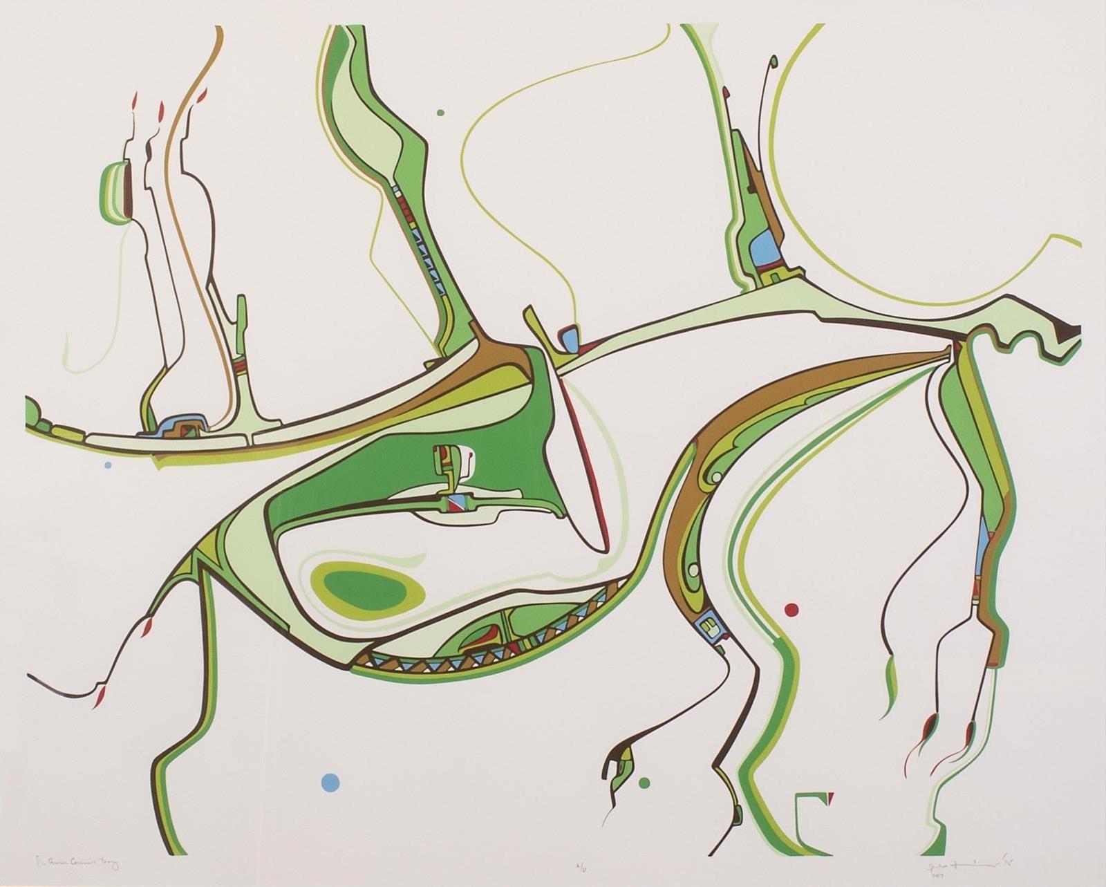 Alex Simeon Janvier (1935-2024) - Gum Gums Boy; 1975