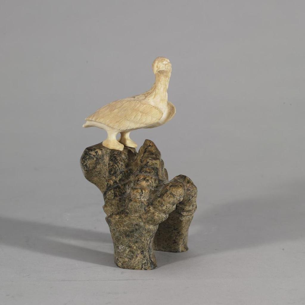Jaco Ishulutaq (1951) - Bird Perched On A Claw