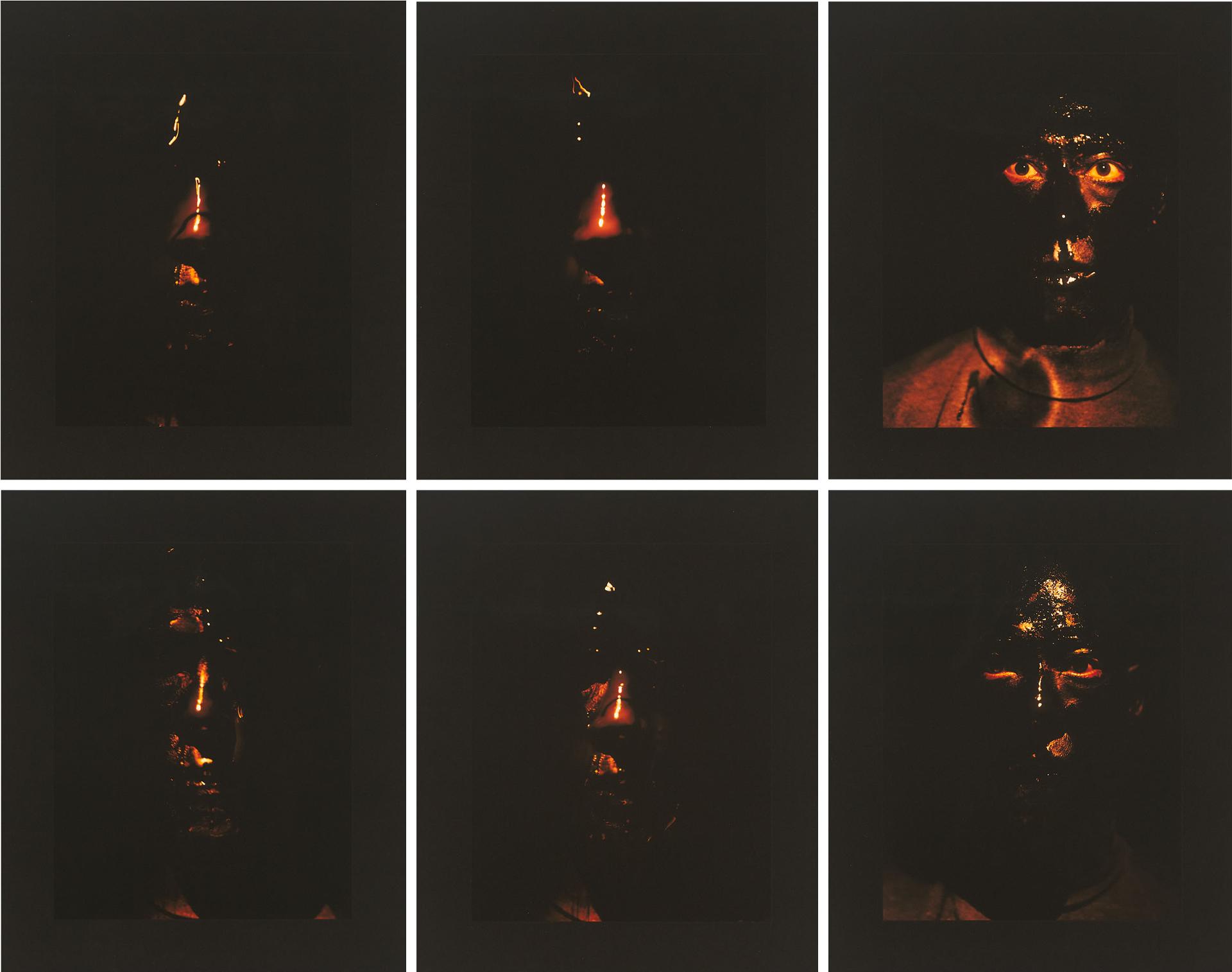 Zhang Huan - Chicken Pox (In 6 Parts), 2000