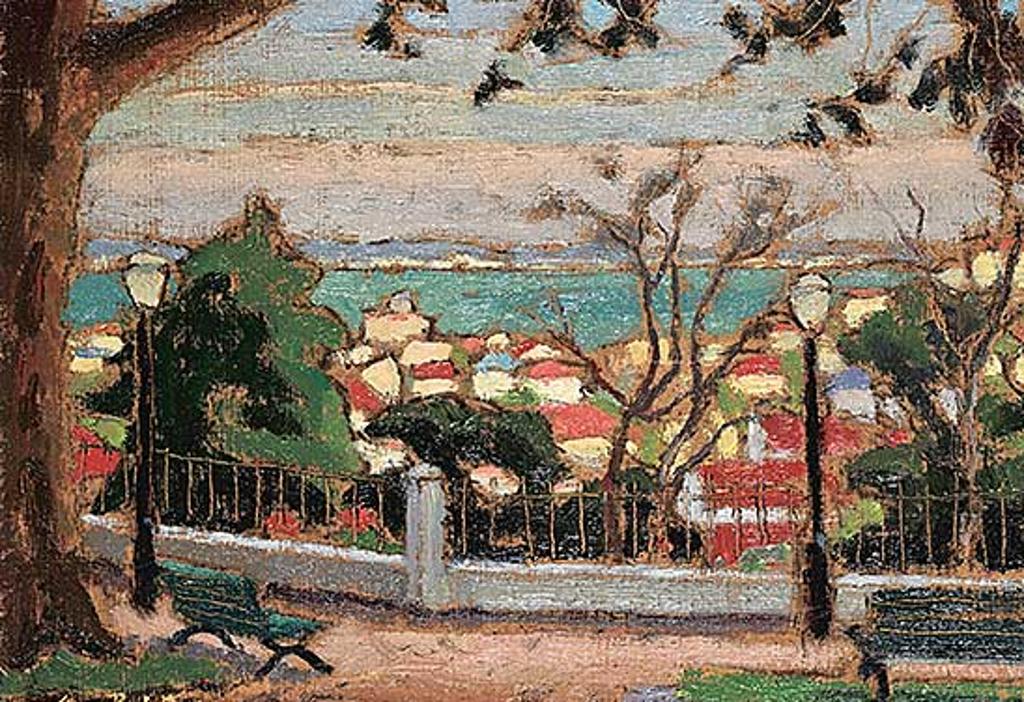 Antoine Bittar (1957) - Red Rooftops, Lisbon
