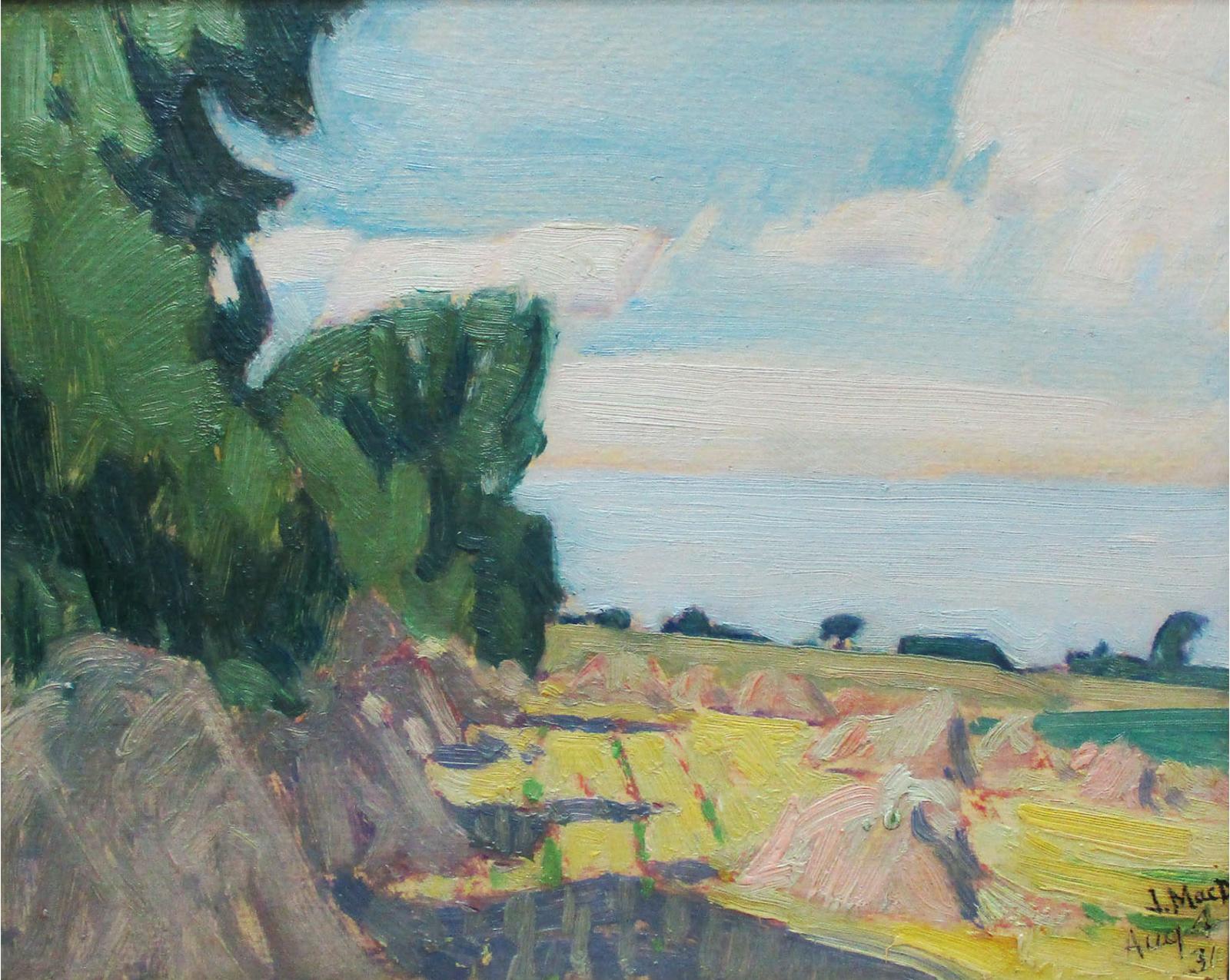 James Edward Hervey (J.E.H.) MacDonald (1873-1932) - Wheatfield  Thornhill