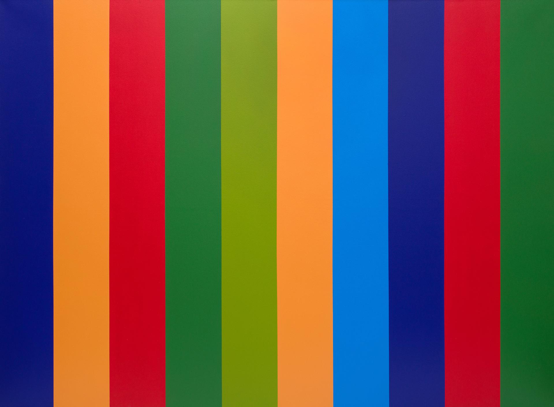 Guido Molinari (1933-2004) - Mutation rythmique bleu-vert, 1969