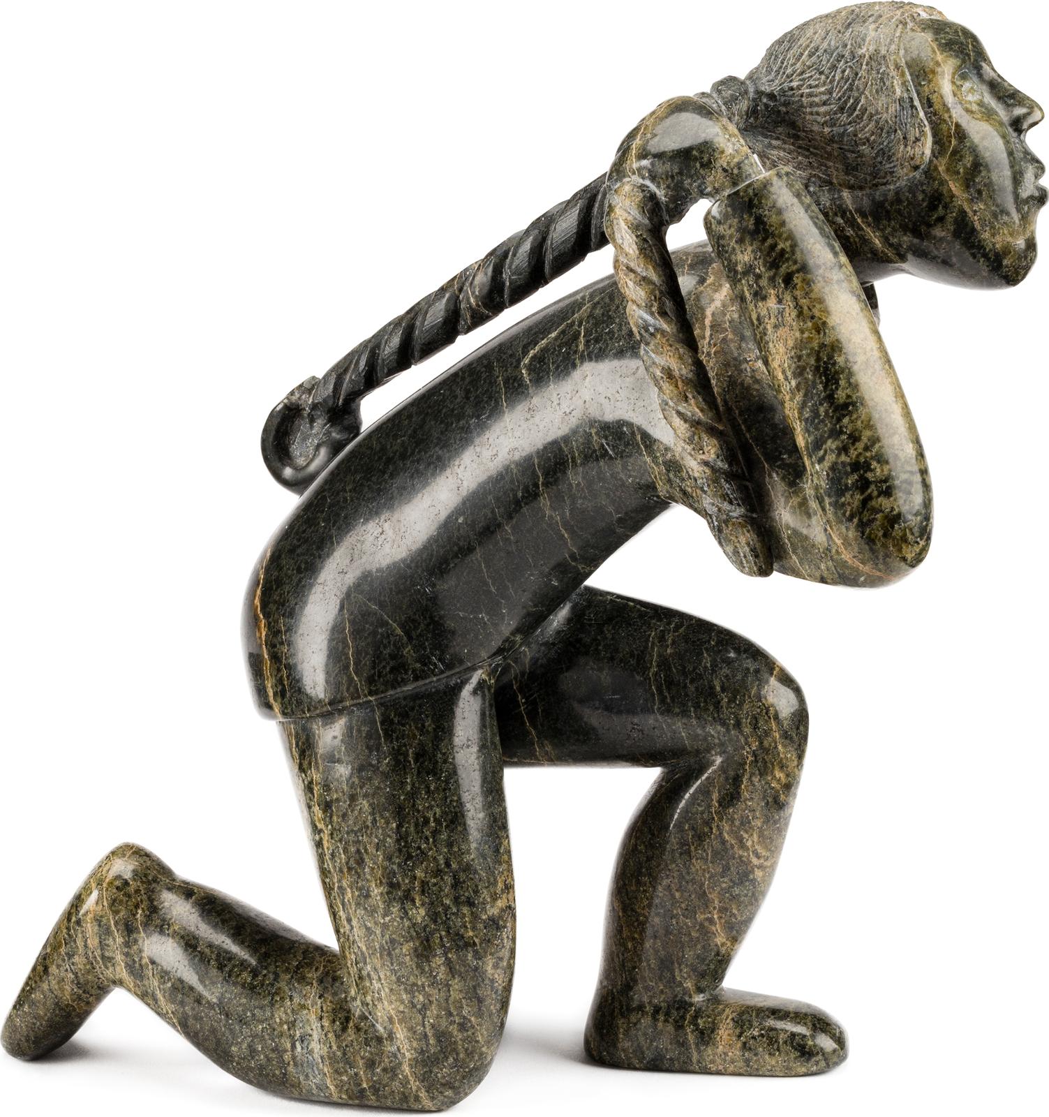 Pitseolak Niviaqsi (1947-2015) - Woman Holding Her Braid