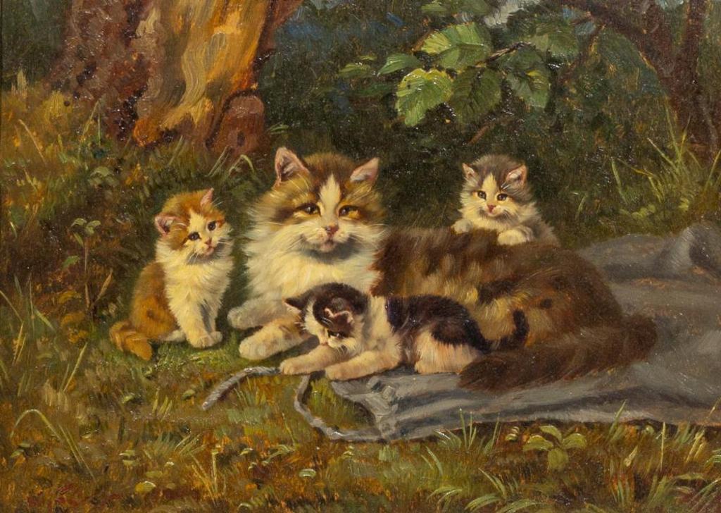 Benedict Koegl (1892-1969) - Mother and Kittens