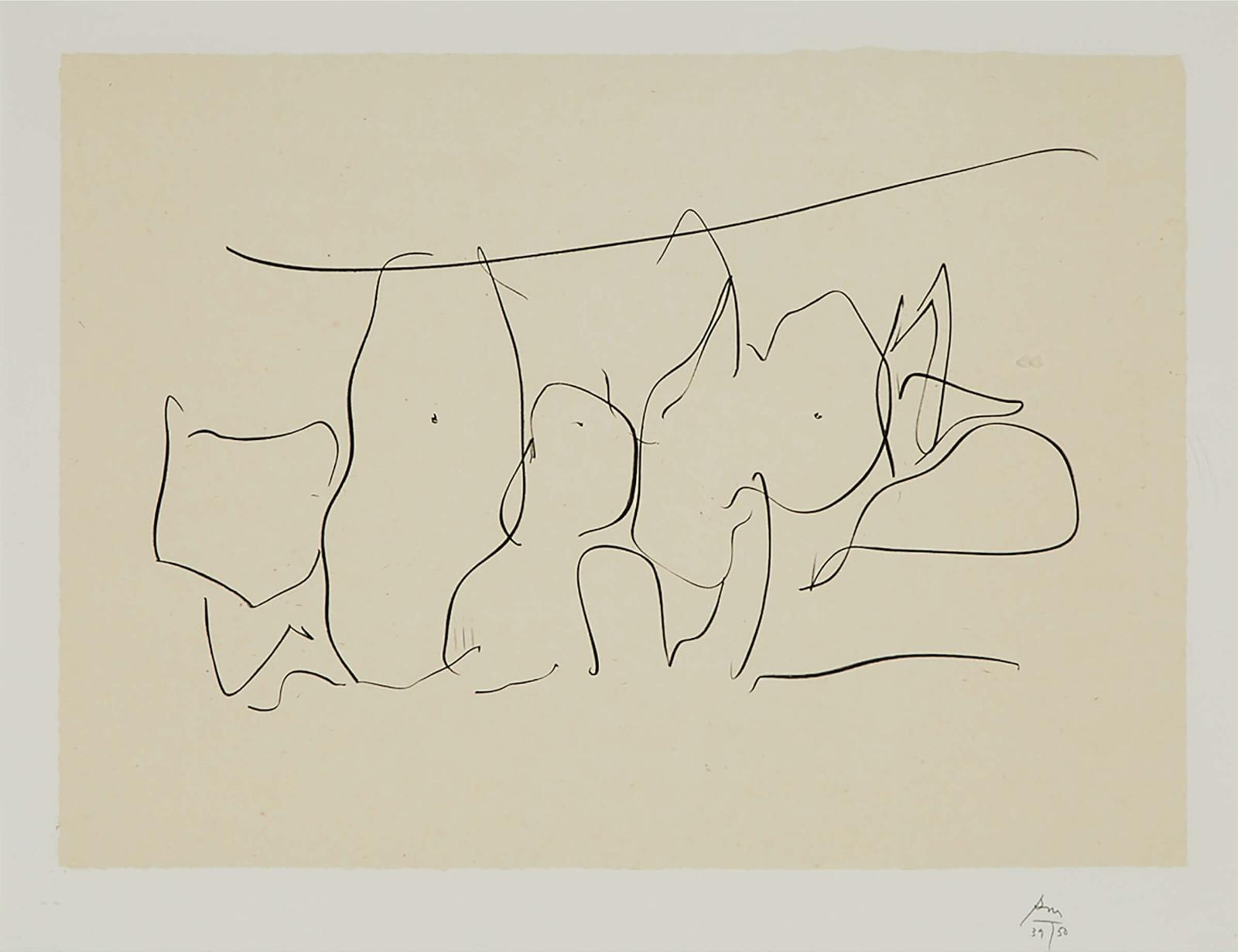 Robert Motherwell (1915-1991) - Mexico City Personages Iii (From Octavio Paz Suite), 1987 [b. 367]