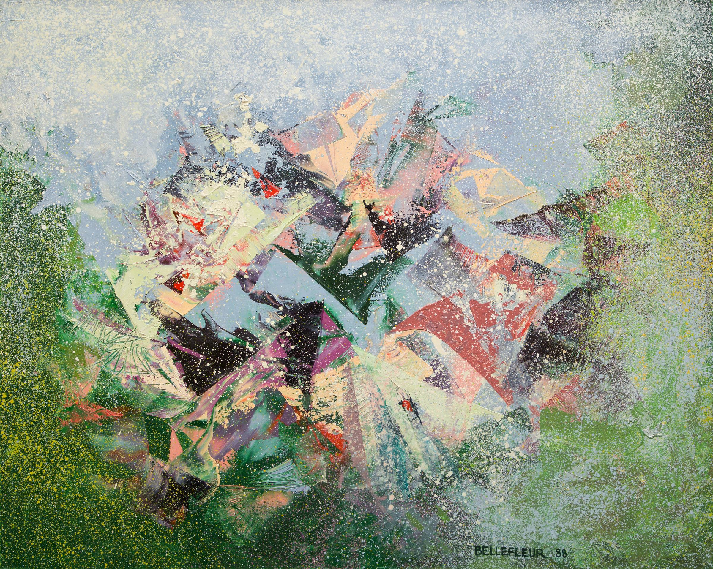 Léon Bellefleur (1910-2007) - Des rêves et du hasard nº 6, 1988