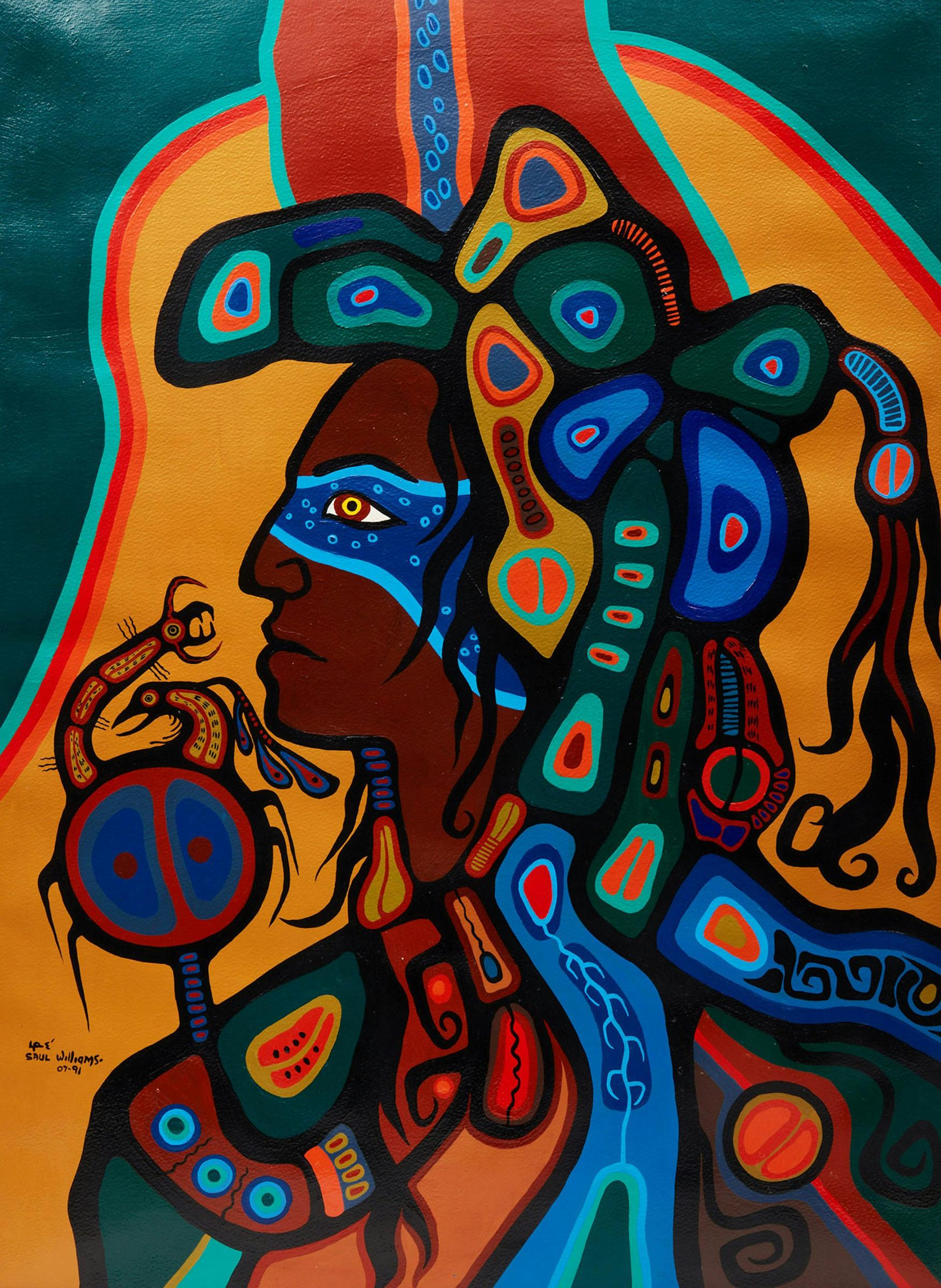 Saul Williams (1954) - Anishinaabe (Man Lowered From Sky)