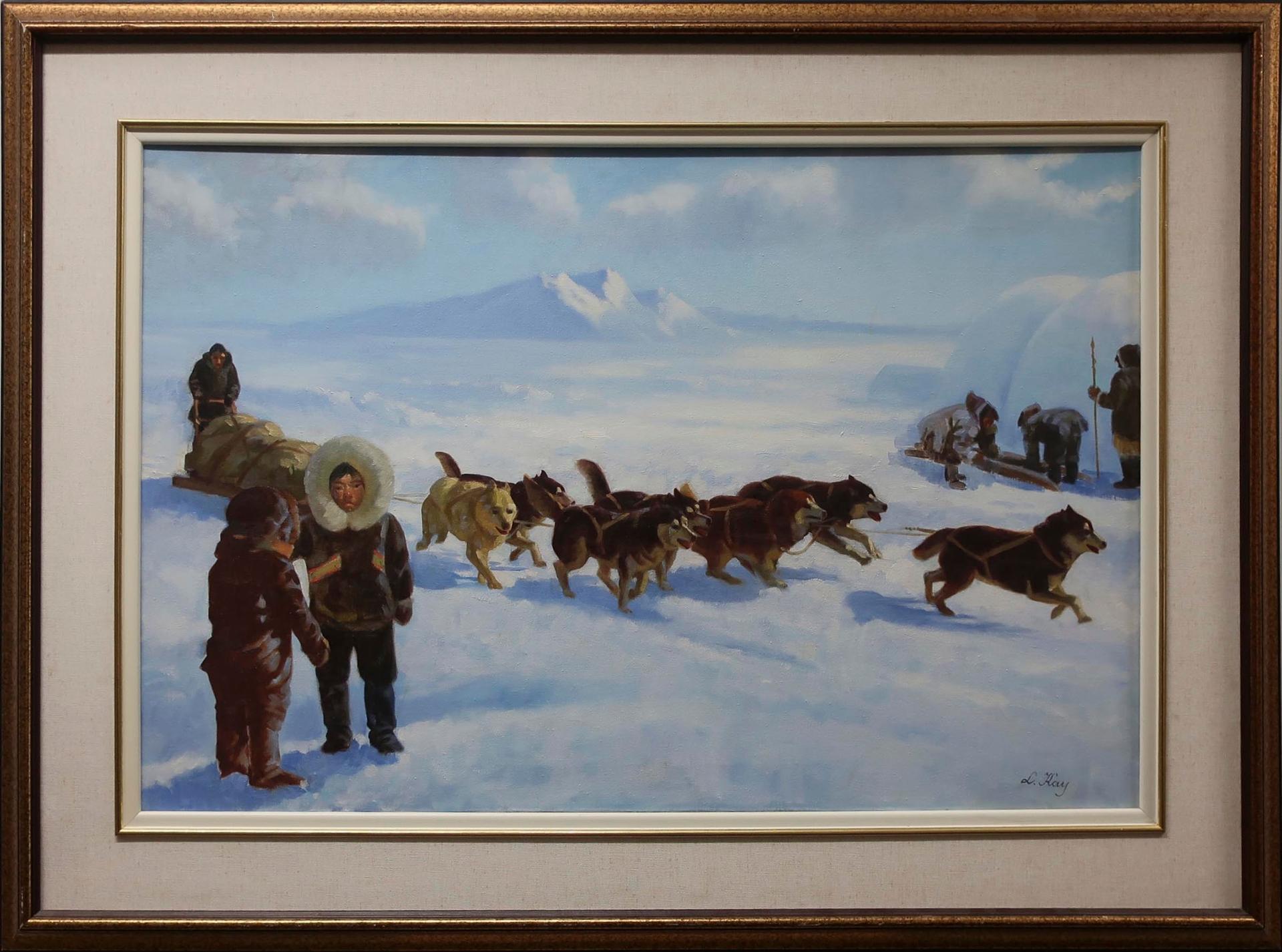 Louis (Lajos) Kay - Travelling By Dog Team - Off On A Long Journey