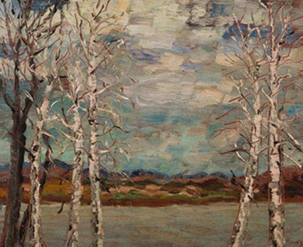 Sir Frederick Grant Banting (1891-1941) - Trees in Front of a Lake