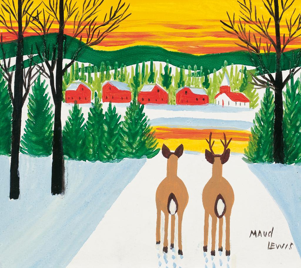 Maud Kathleen Lewis (1903-1970) - Winter Scene