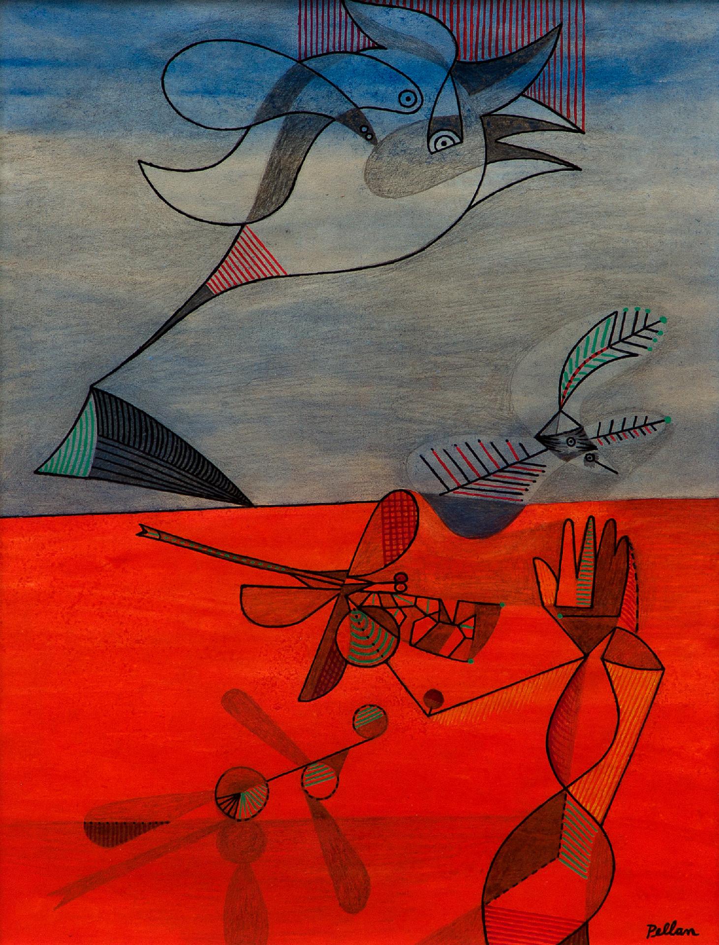 Alfred Pellan (1906-1988) - Grise-ailes, 1958
