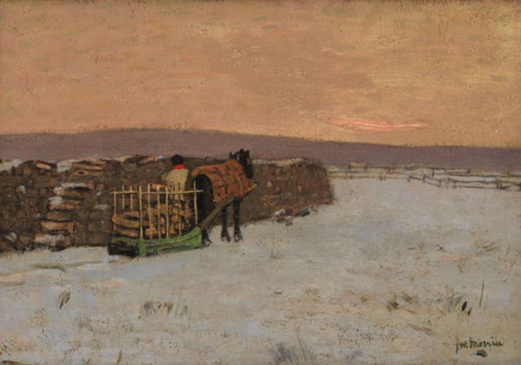 James Wilson Morrice (1865-1924) - The Woodpile, Sainte-Anne-de-Beaupré