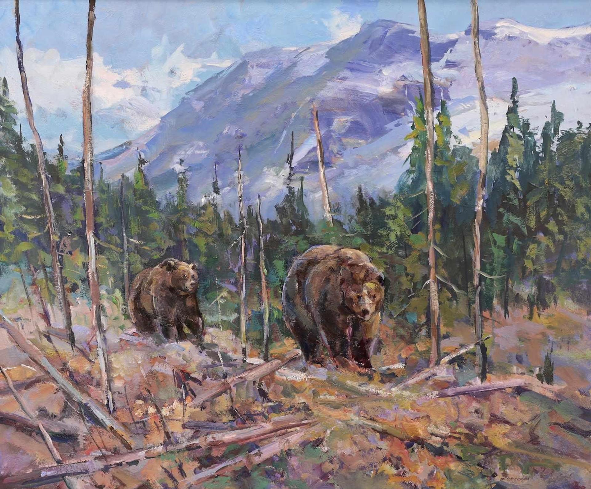 Fred Cameron (1937) - Wilcox Pass - Overlooking Columbia Icefield, Jasper