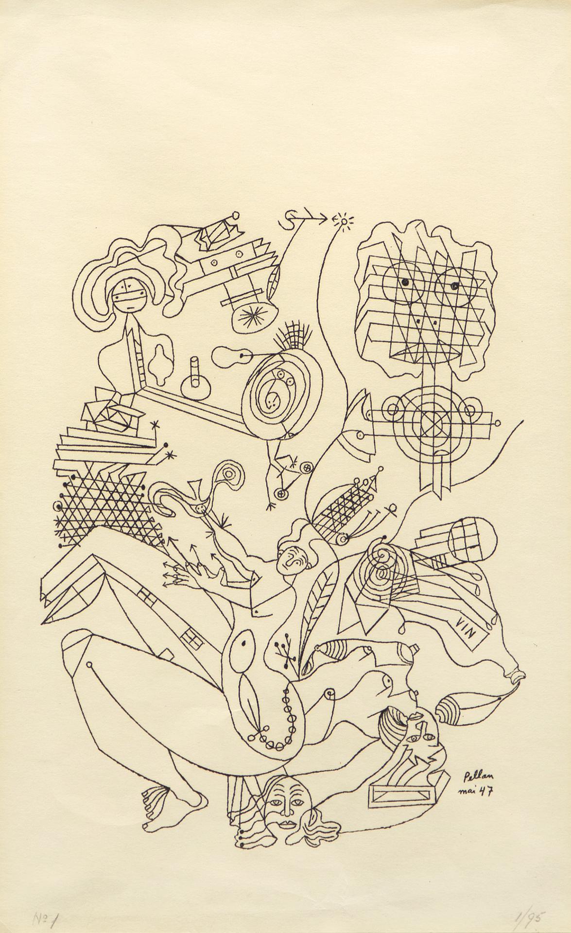 Alfred Pellan (1906-1988) - Sans titre / Untitled, 1947