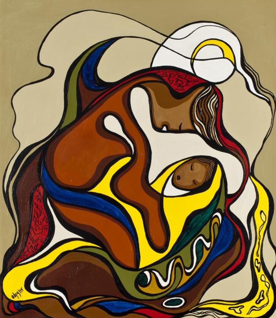 Daphne Odjig (1919-2016) - Odawa-Ojibwa, Mother and Child, 1975