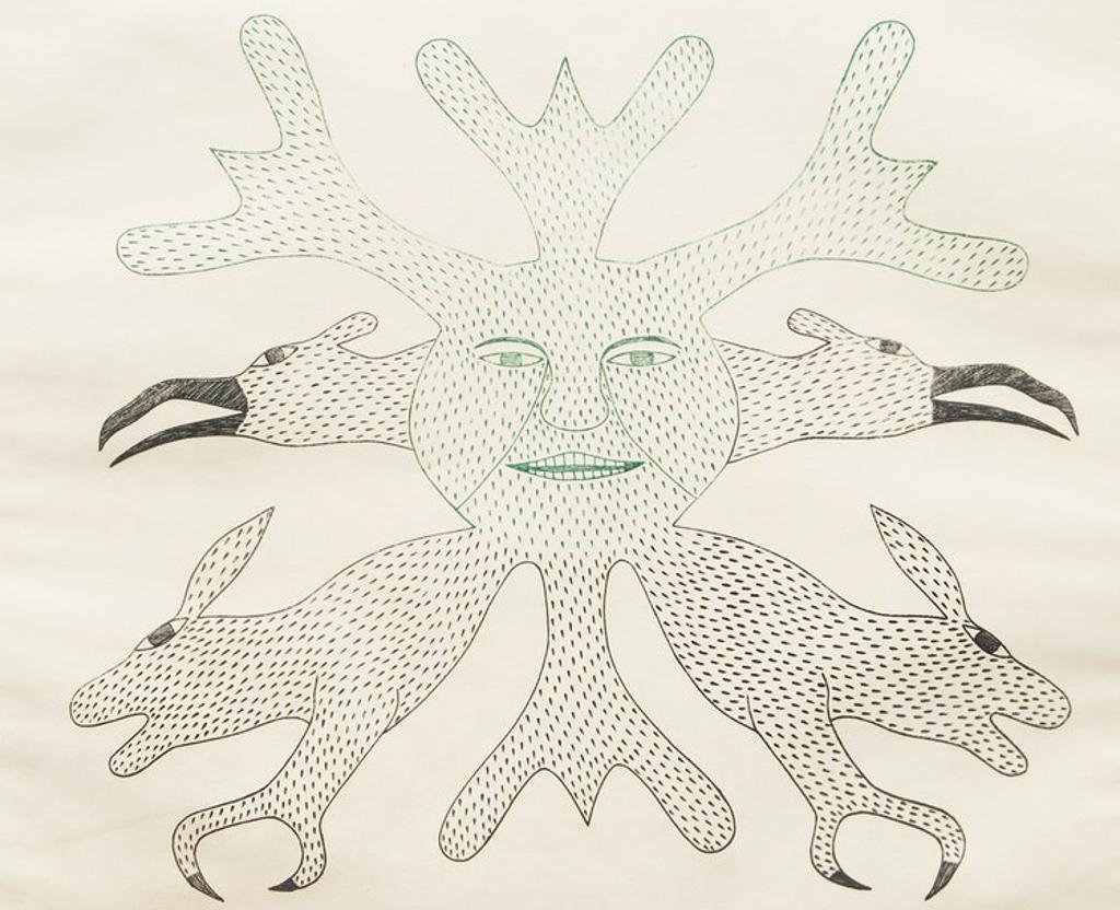Kenojuak Ashevak (1927-2013) - Bird Image