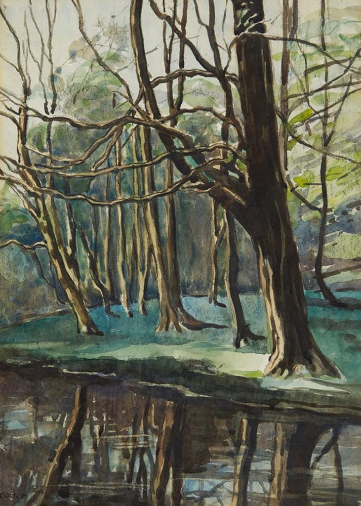 William Conor (1881-1968) - Reflections, On The River Lagan Co. Down