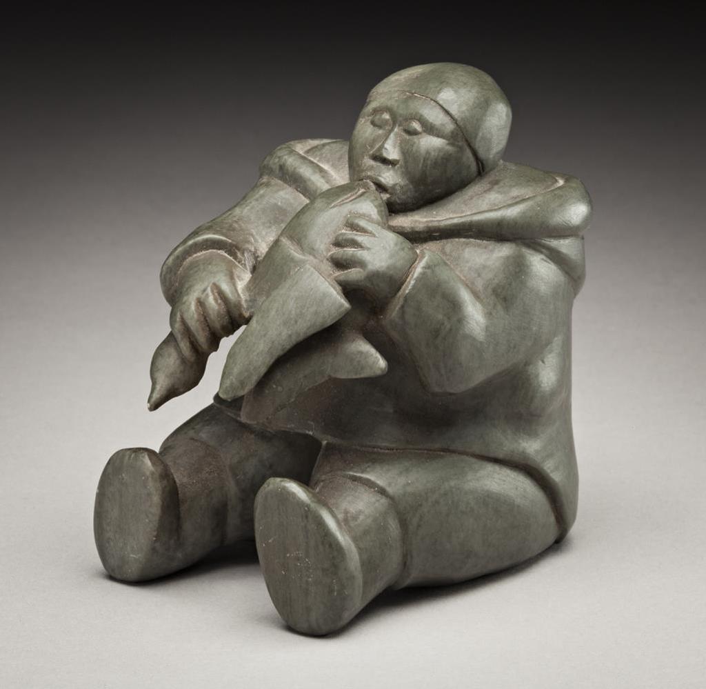 Sarollie (Syollie) Weetaluktuk (1906-1962) - Man Skinning a Goose
