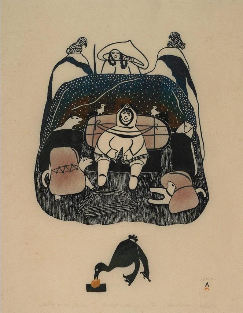 Pitseolak Ashoona (1904-1983) - Resting On Our Journey