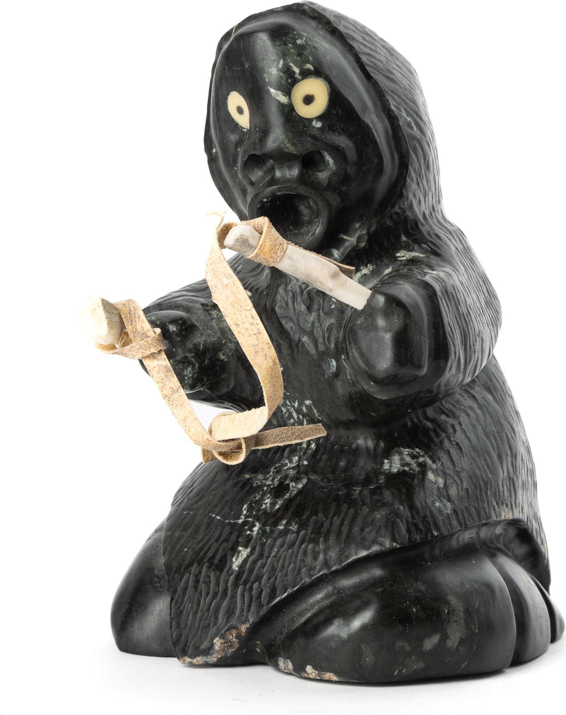 Wayne Puqiqnak (1975) - Inuk Playing A String Game, 2000