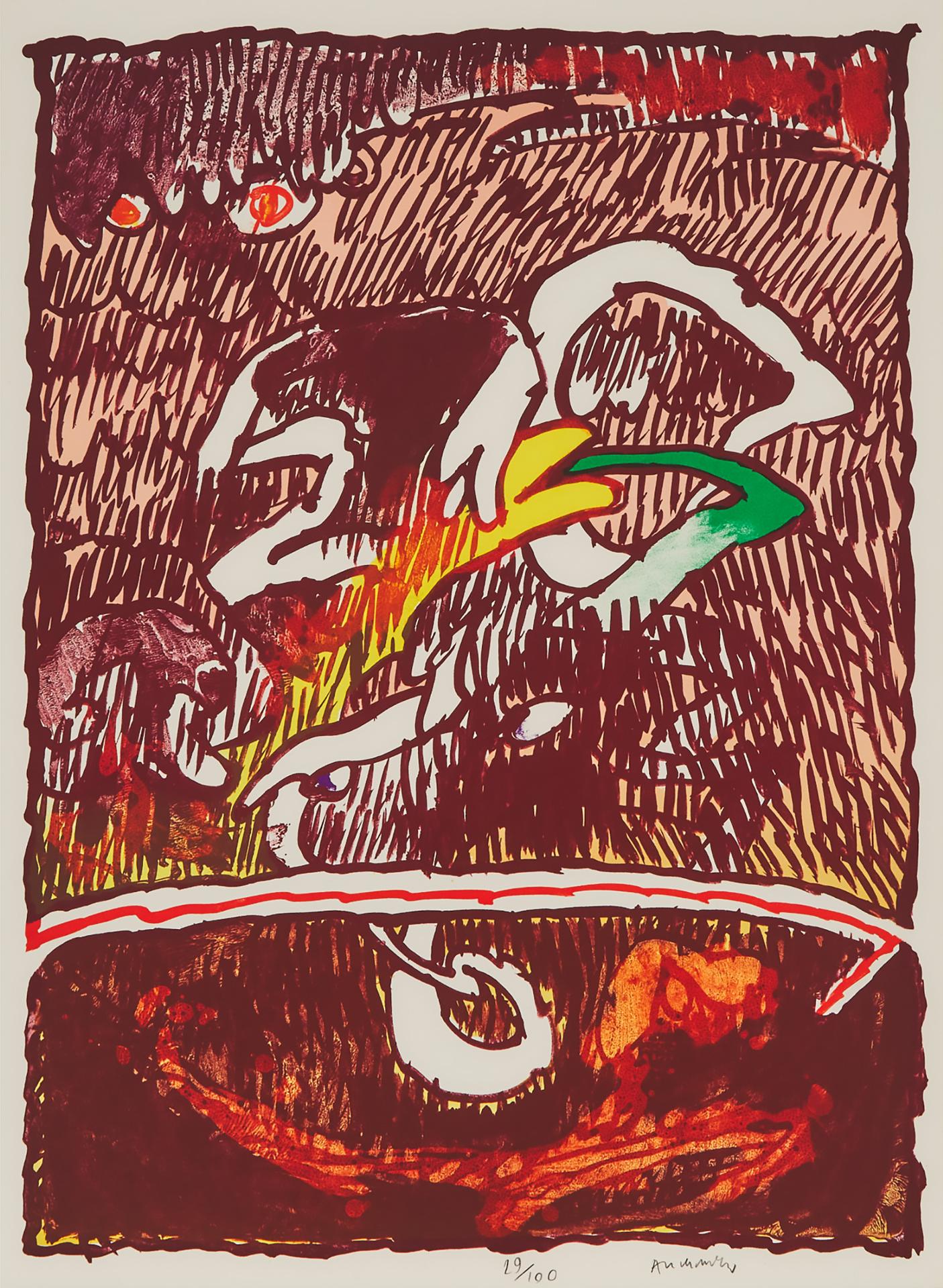 Pierre Alechinksy - Objets Volants, 1977