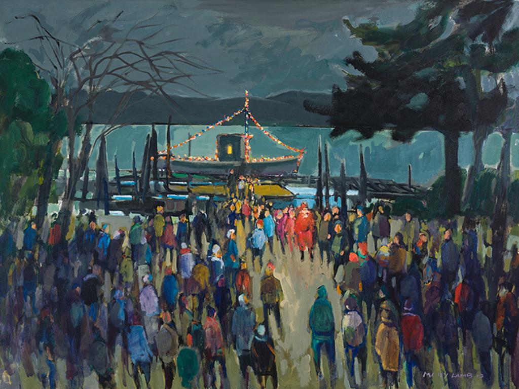 Molly Joan Lamb Bobak (1922-2014) - Santa Arrives
