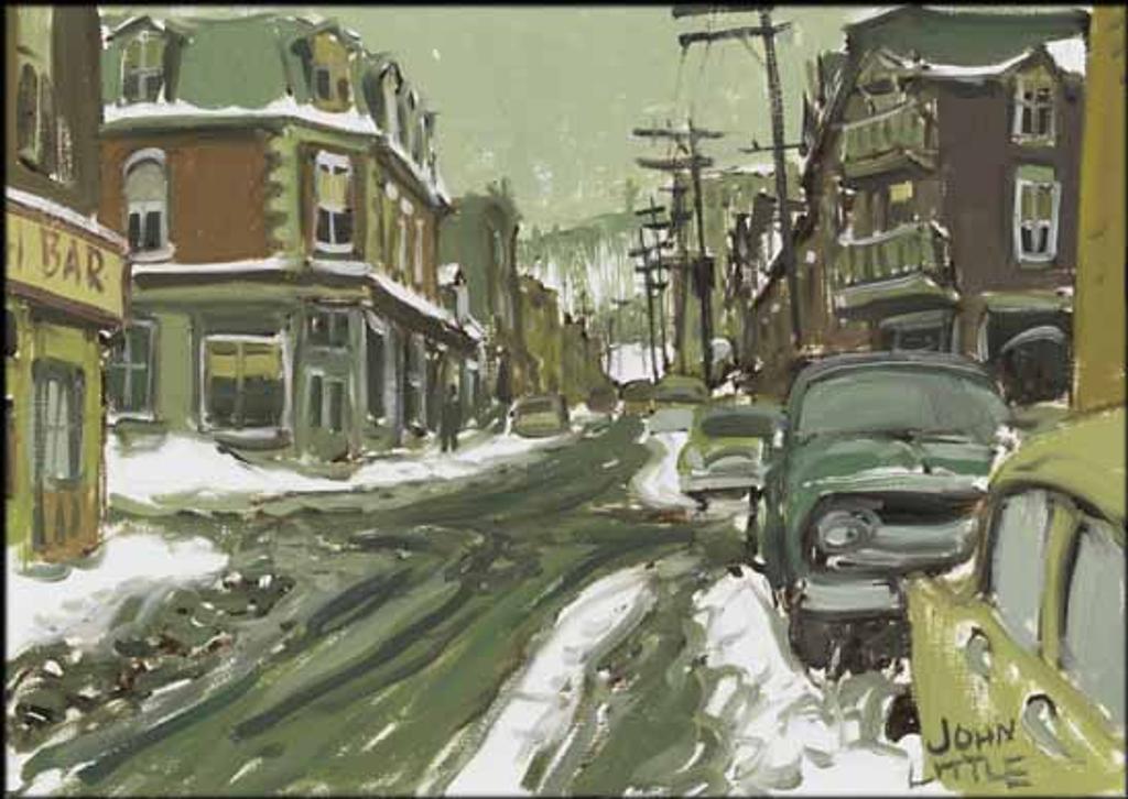John Geoffrey Caruthers Little (1928-2024) - Rue Duluth at L'Hotel de Ville, Montreal
