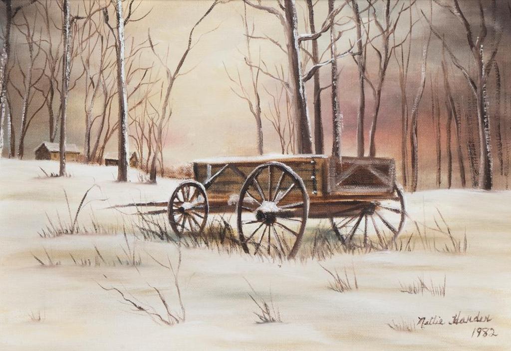Nettie Harder (1932-2000) - Untitled - Old Wagon