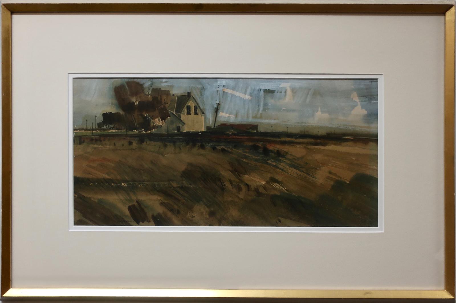William Goodridge Roberts (1921-2001) - Behind The Yellow House