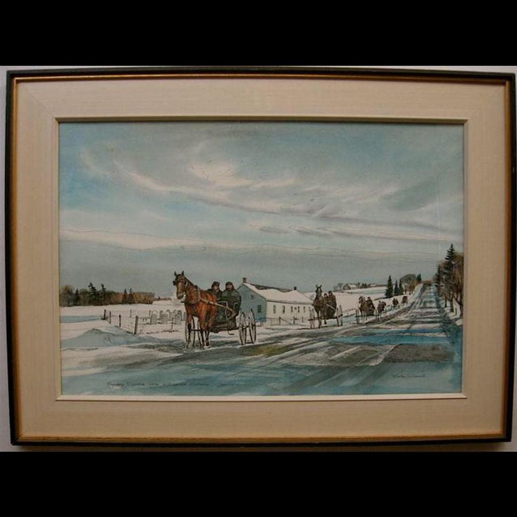 Walter Jackson Coucill (1915-1982) - Sunday Drivers Near Kitchener, Jan 1973