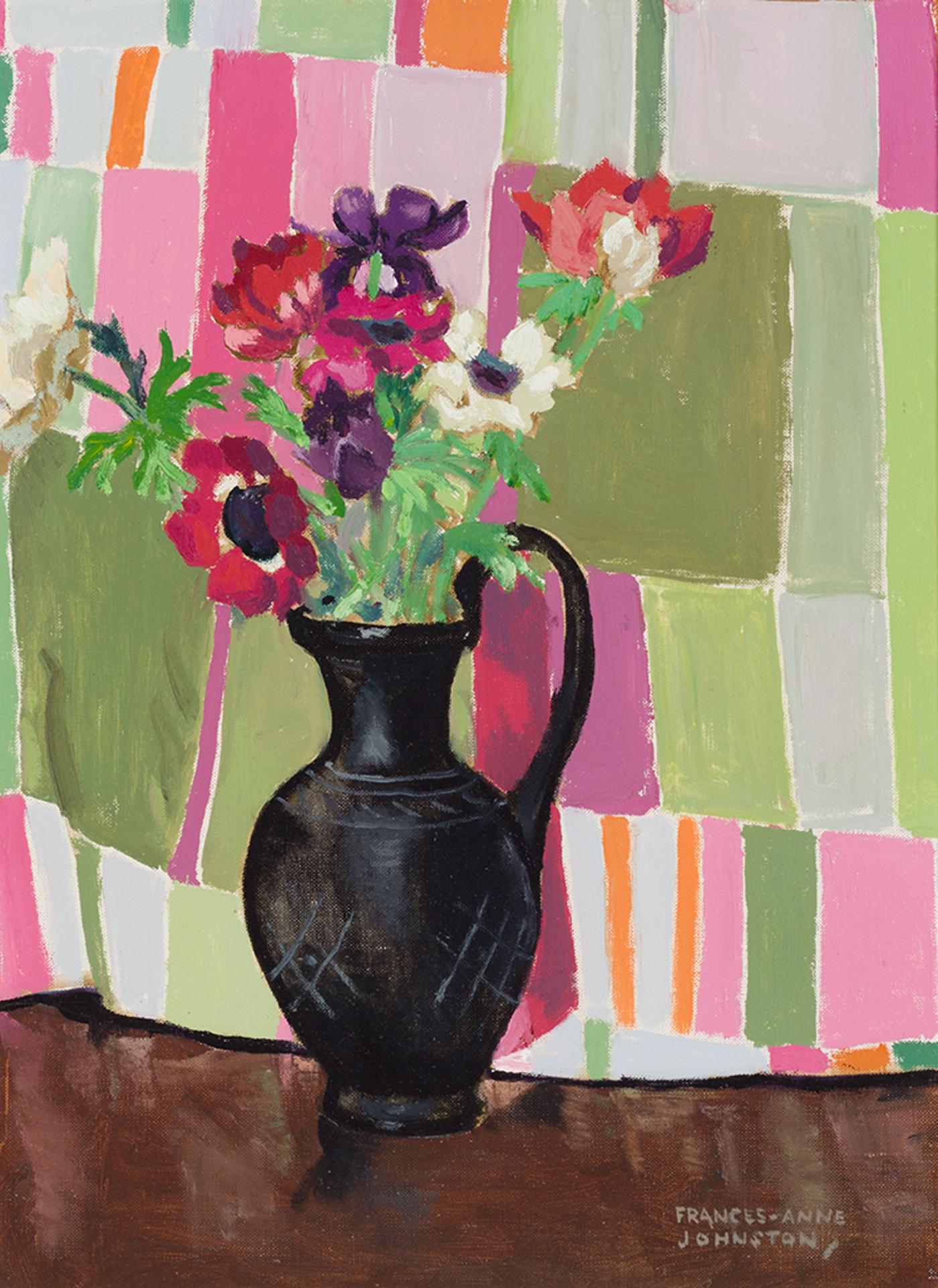 Frances Anne Johnston (1910-1987) - Etruscan Jug with Anemones