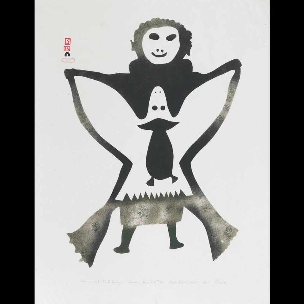 Pudlo Pudlat (1916-1992) - Woman With Bird Image