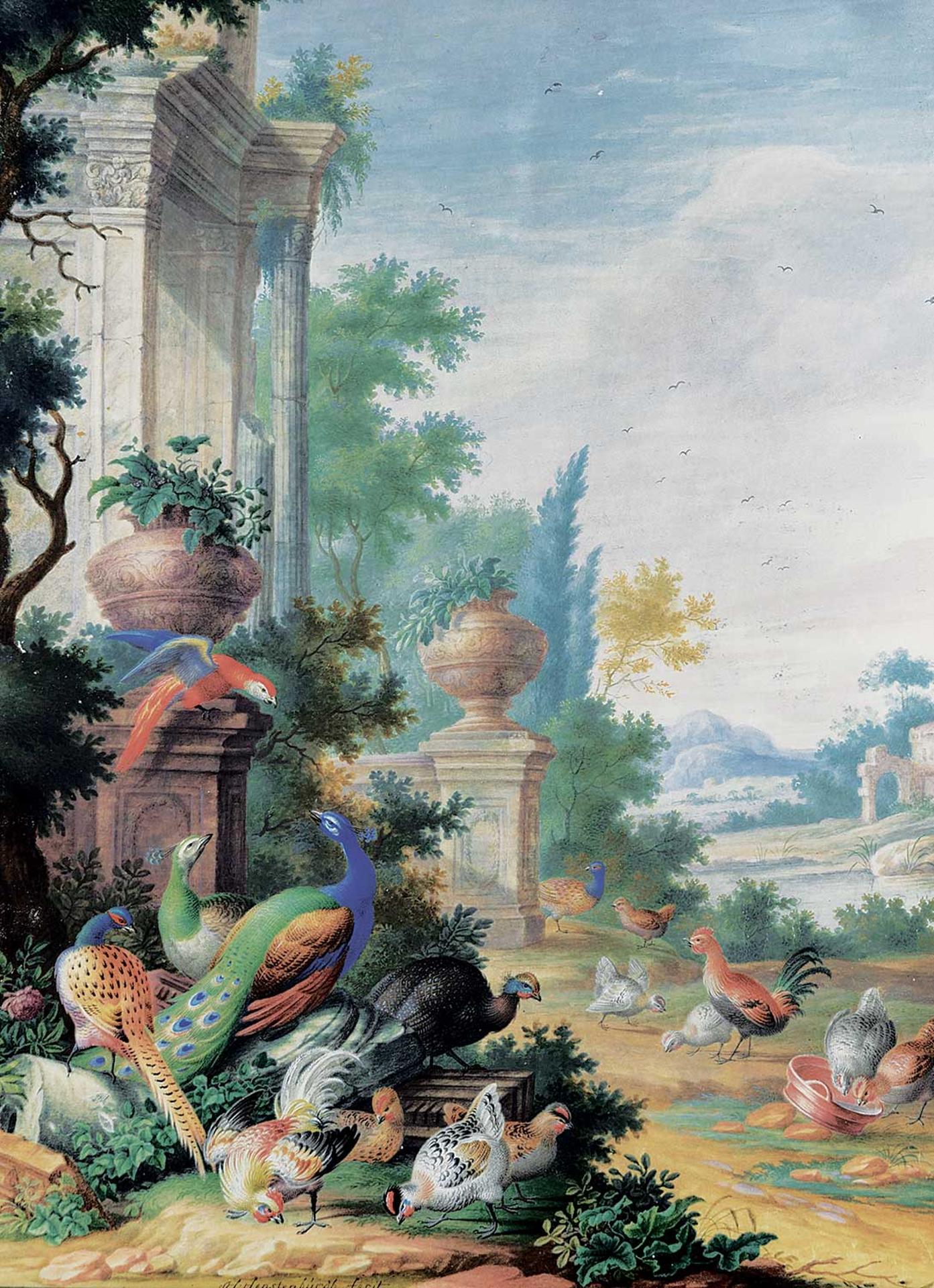 Herman Henstenburgh - Untitled - Colourful Fowl