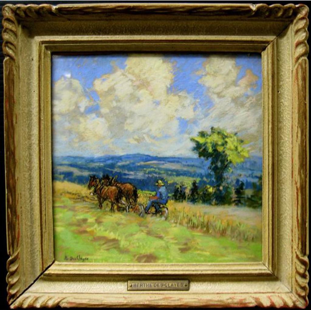 Berthe Des Clayes (1877-1968) - The Hay Cutters At Melbourne