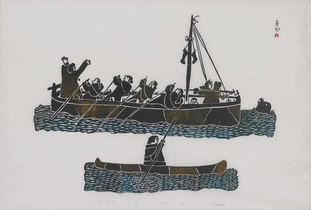 Pitseolak Ashoona (1904-1983) - Summer Voyage