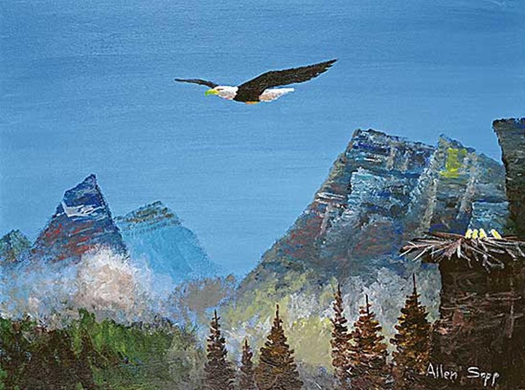 Allen Fredrick Sapp (1929-2015) - Untitled - Watching Over the Hatchlings