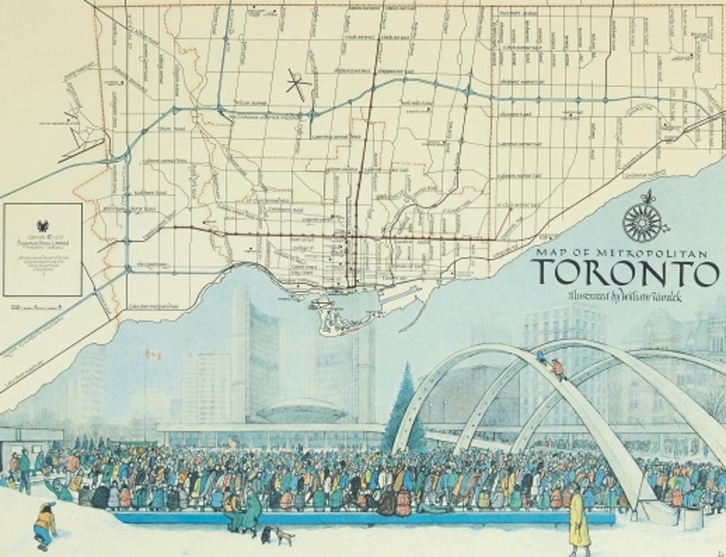 William Kurelek (1927-1977) - Map of Metropolitan Toronto