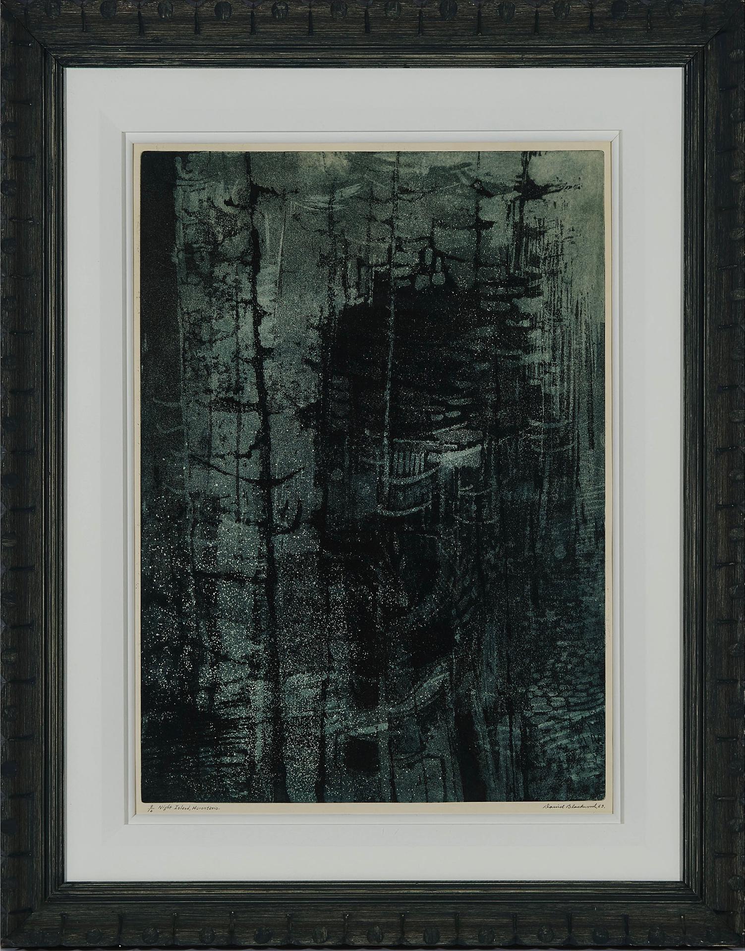 David Lloyd Blackwood (1941-2022) - Night Island, Hurontario