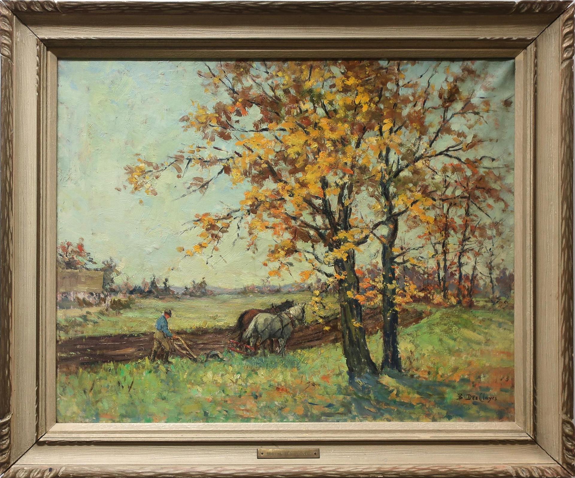 Berthe Des Clayes (1877-1968) - Ploughing In October