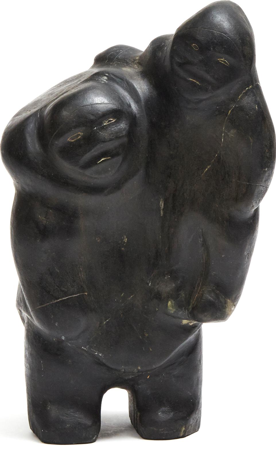 Barnabus Arnasungaaq (1924-2017) - Woman Holding Child In One Arm