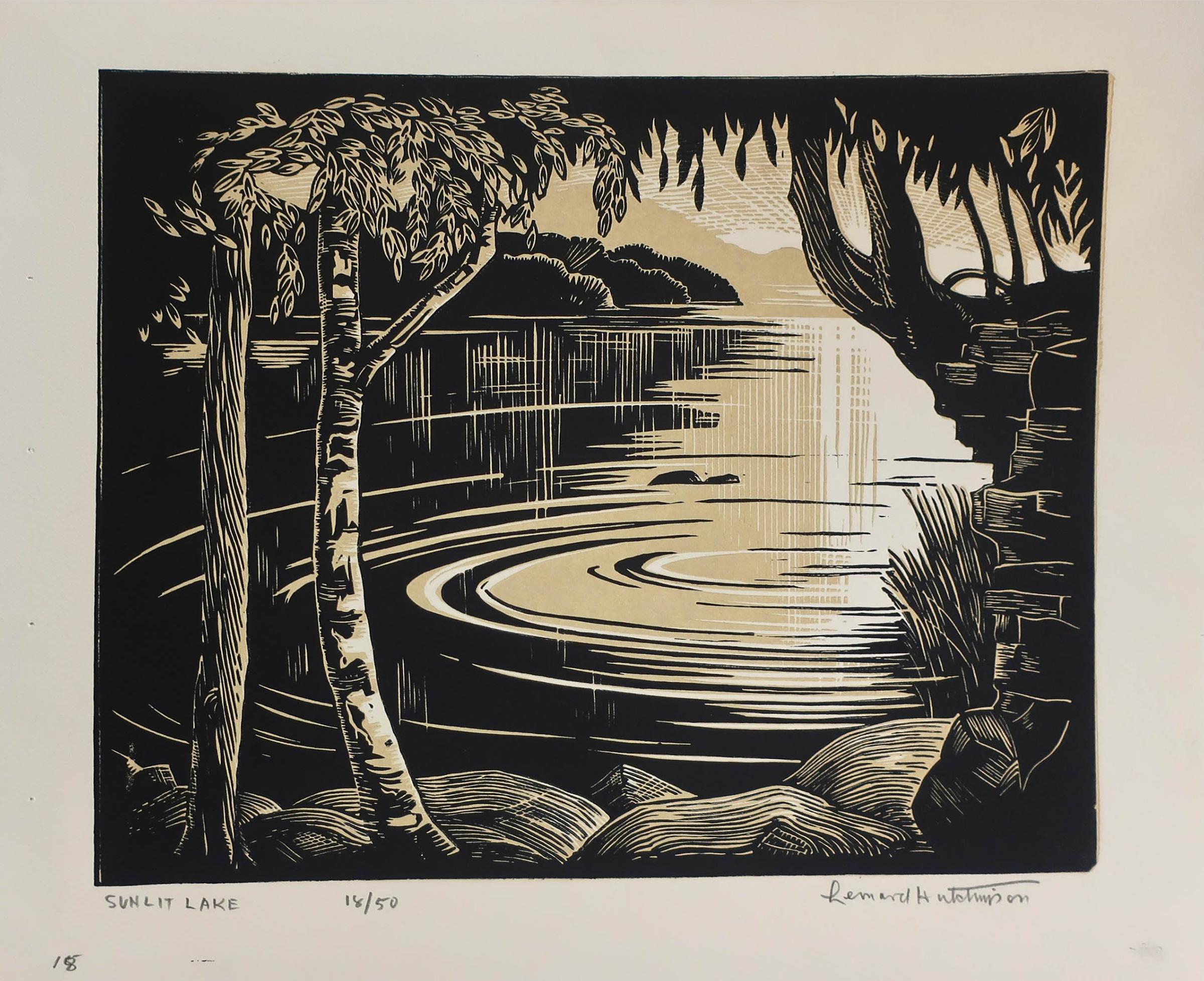 Leonard Hutchinson (1896-1980) - Sunlit Lake