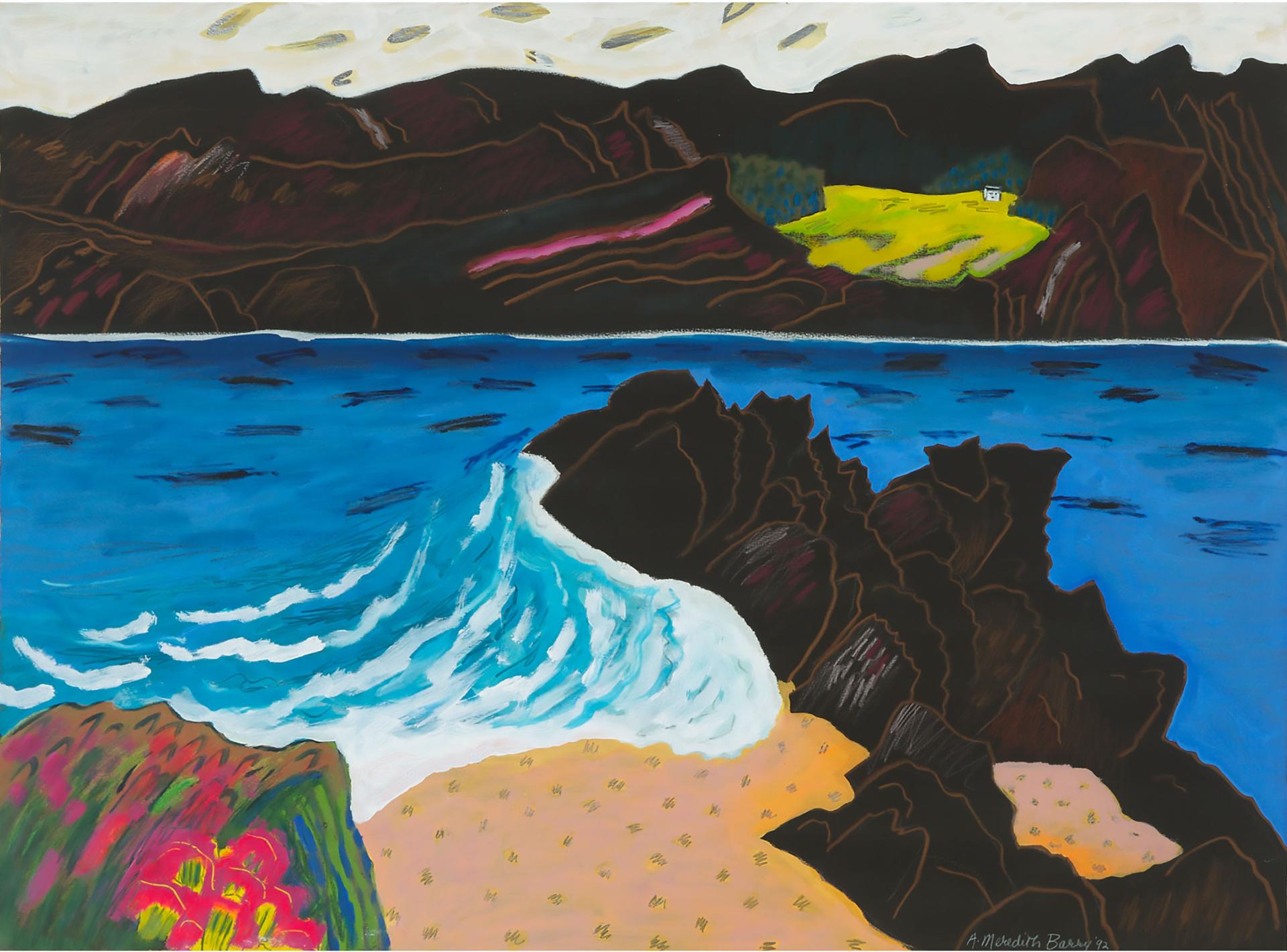 Anne Meredith Barry (1932-2003) - Meadow Across The Bay, 1992