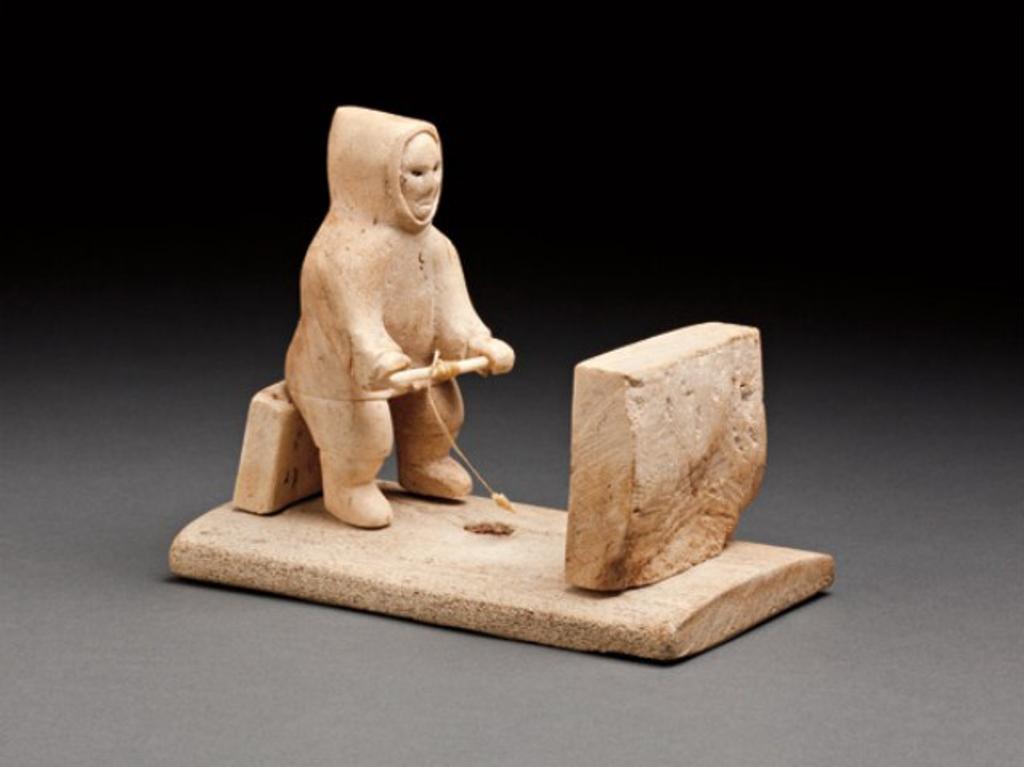 Elisapee Kanangnaq Ahlooloo (1918) - Whale bone, ivory, sinew and colour