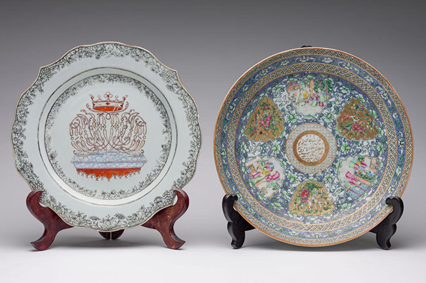 Chinese Art - Two Chinese Export Famille Rose Dishes, 18th/19th Century