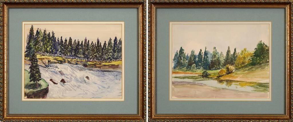 Herbert Earle (1884-1975) - Bow Falls / Bragg Creek