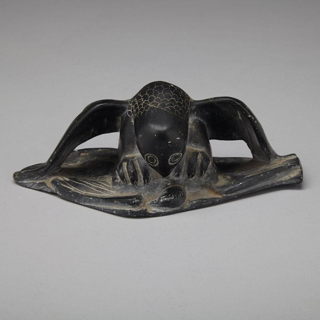 Davidialuk Alasua Amittu (1910-1976) - Owl Eating A Loon
