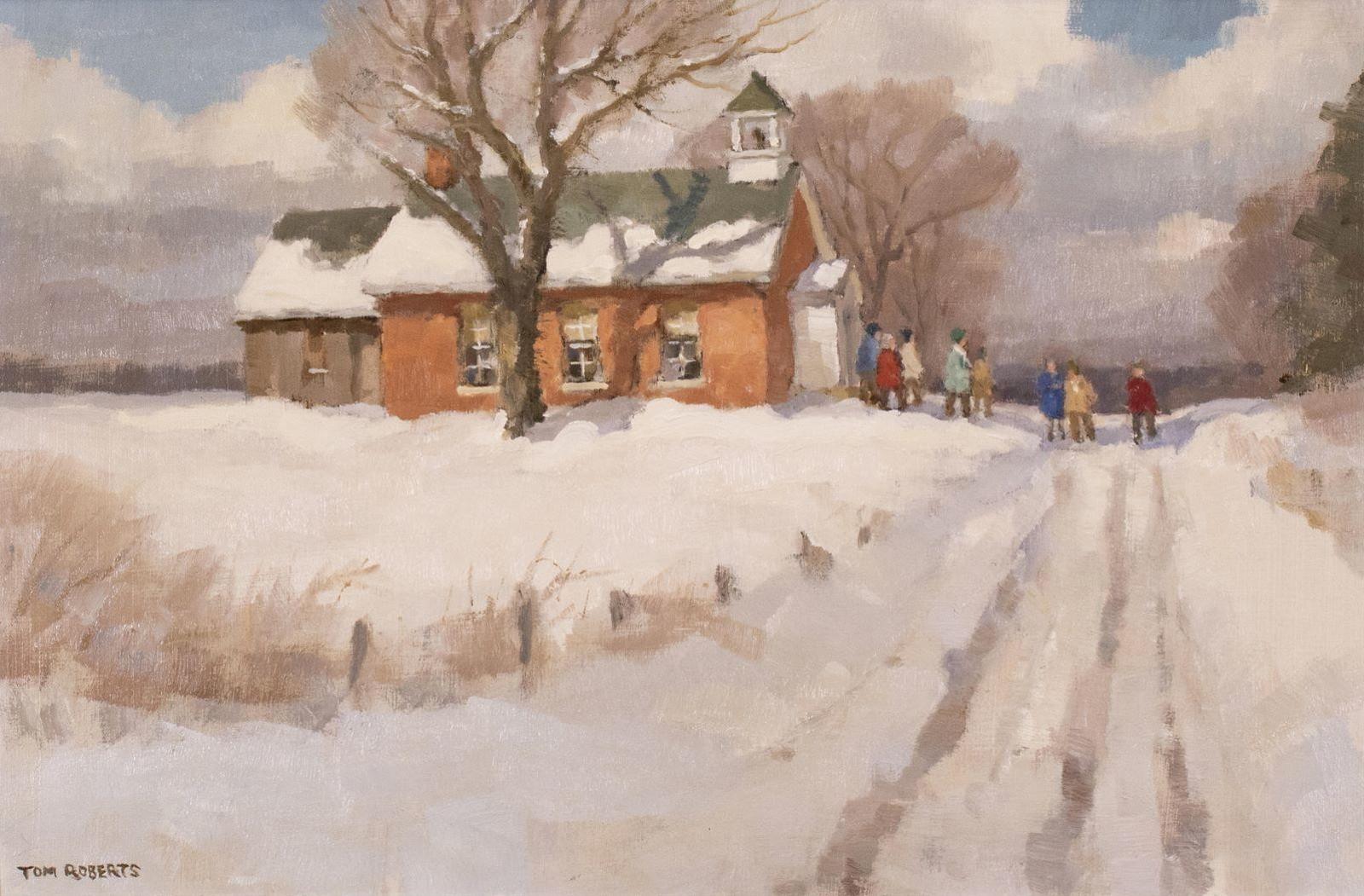 Thomas Keith (Tom) Roberts (1909-1998) - Shadows On The School House