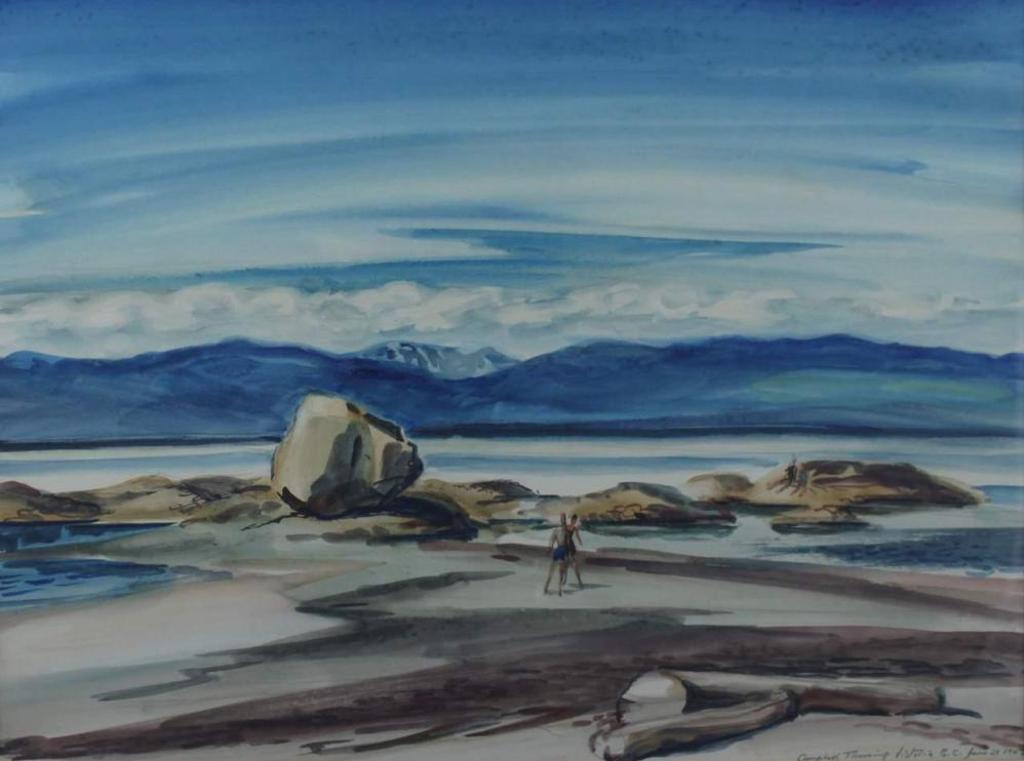 George Campbell (Cam) Tinning (1910-1996) - Beach Scene