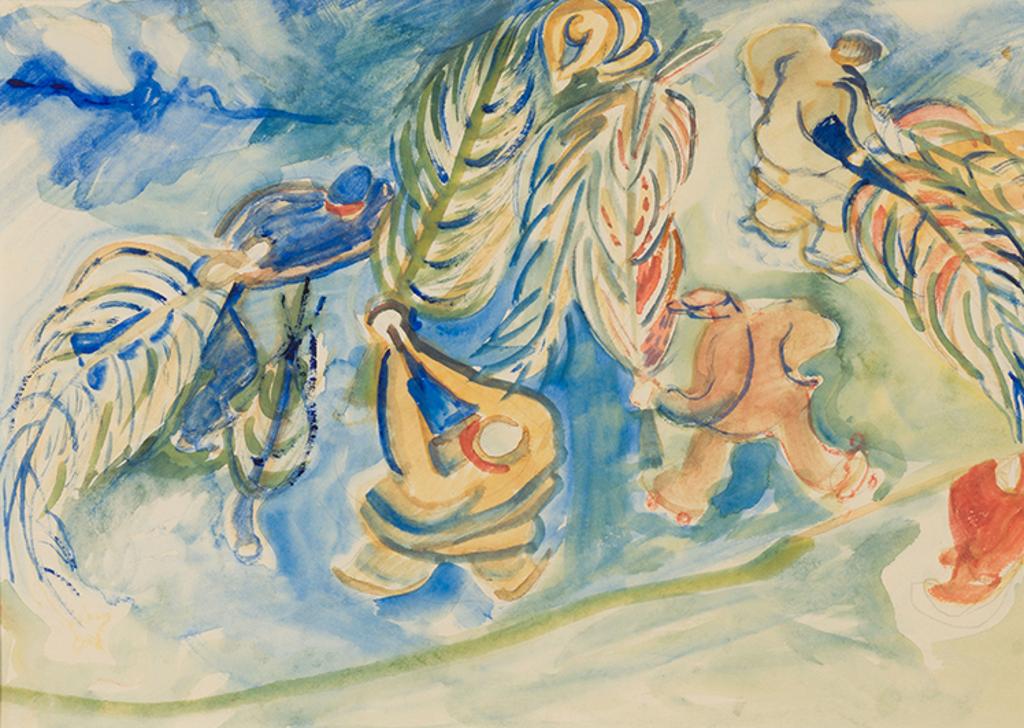 Pegi Margaret Kathleen Nicol MacLeod (1904-1949) - Burning Christmas Trees